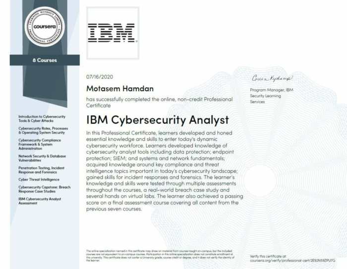 Ibm cybersecurity analyst practice quiz