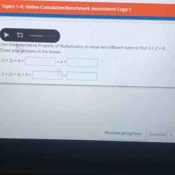 Topics 1-8 cumulative/benchmark assessment answers